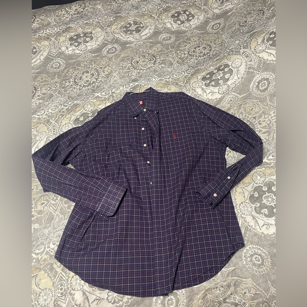 Ralph Lauren polo vintage button down casual shirt XL